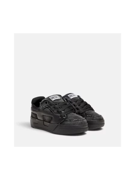 Sneakersy Diesel skórzane czarne
