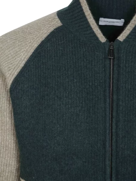 Cardigan Paolo Pecora tricotate verde