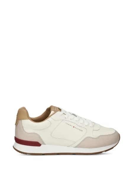 Sneakerși Tommy Hilfiger din piele alb