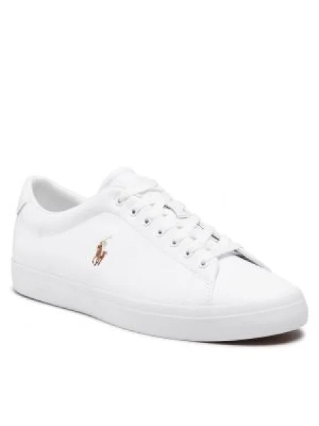 POLO RALPH LAUREN Bőr tornacipő LONGWOOD fehér