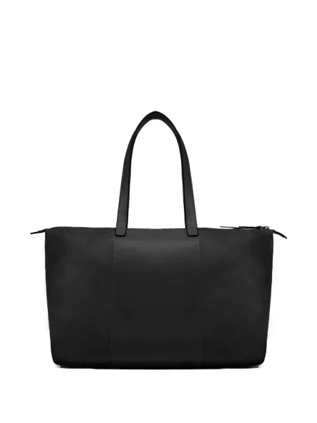 Shopper kabelka Piquadro s autogramem černá