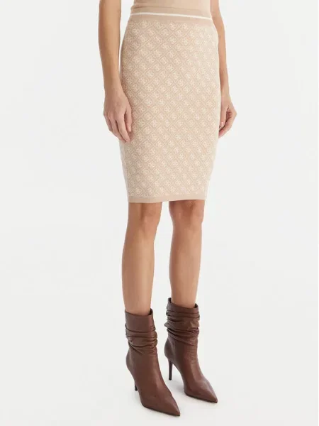 Guess Fustă tip creion bej