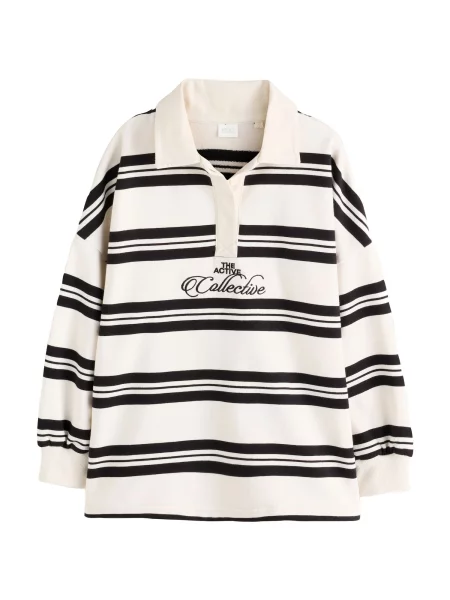 Next Tricou ecru negru