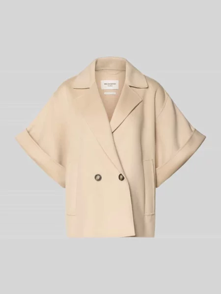 Krój regular fit krótki płaszcz z czystej żywej wełny model NEO' Weekend Max Mara