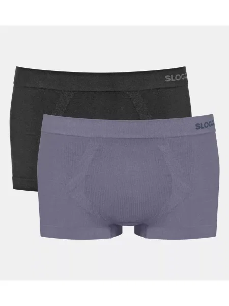 SLOGGI Boxerky GO sivá čierna