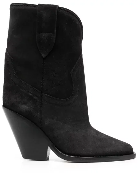 Botine Isabel Marant din piele de căprioară negru