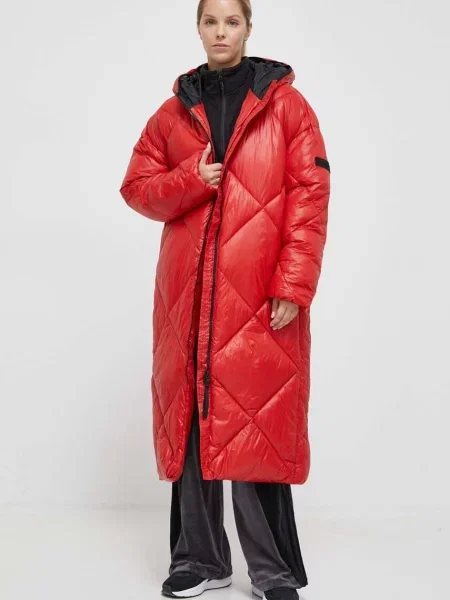 Didriksons geaca femei rosu de iarna oversize maro