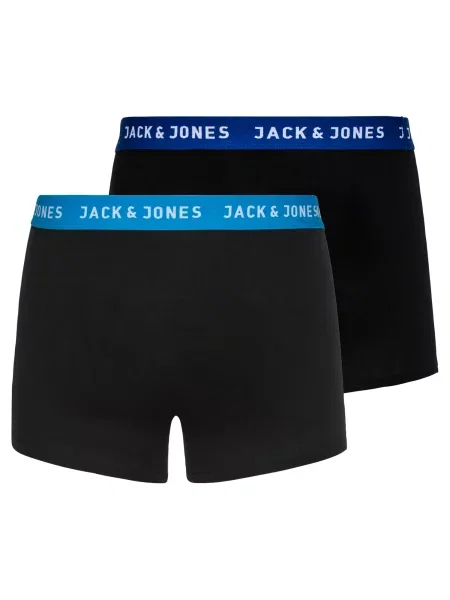 JACK & JONES Boxerky Rich kráľovská modrá / čierna biela