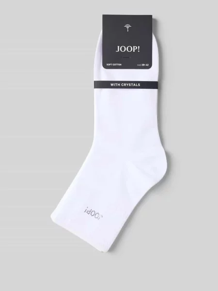 Skarpety z obszyciem z kamieni stras Joop! Collection białe
