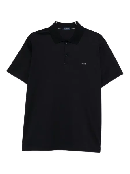 Polo Paul & Shark cu broderie negru
