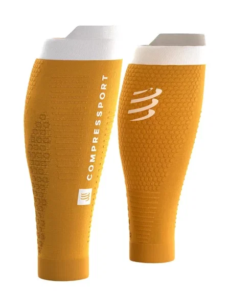 Compressport kompresijske čarape za potkoljenice R2 žuta