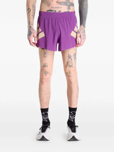 Gulerat fotbal pantaloni scurți Adidas din jerseu albastru