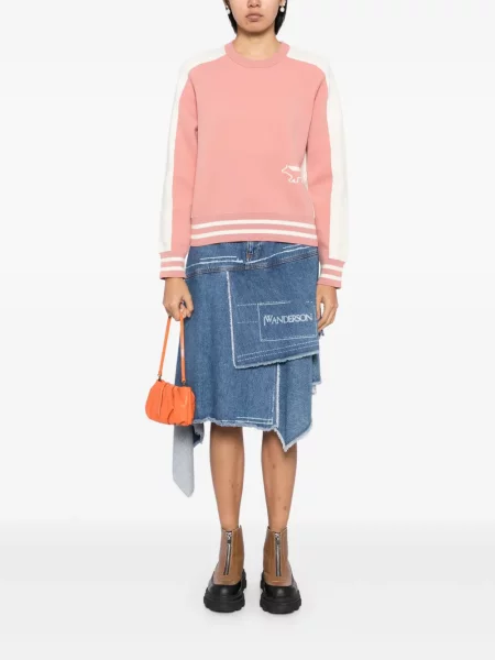 Pulover Maison Kitsune roz