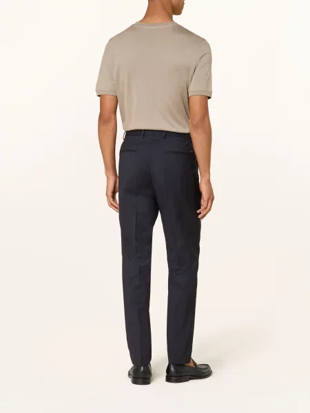 Boss Oblekové Kalhoty Genius Slim Fit dark blue modré