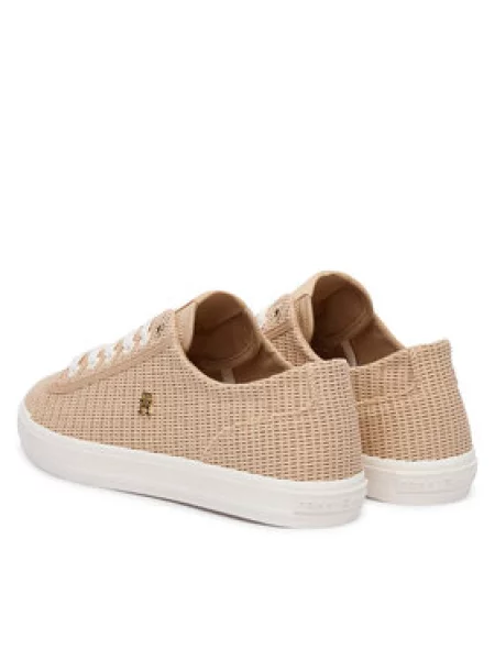 TOMMY HILFIGER Nízke tenisky CHIC FOXING' béžová