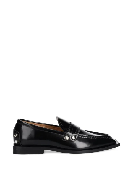 Pantofi loafer Ganni cu tepi negru