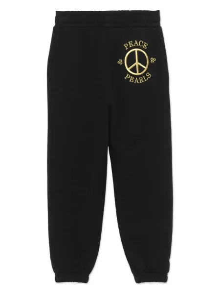 Spodnie dziecięce Moschino czarne