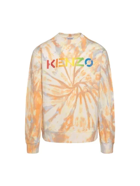 Bluza Kenzo z logo pomarańczowa