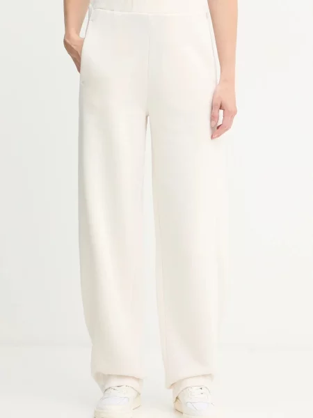 BOSS spodnie dresowe gładkie beżowy