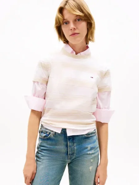 Tommy Jeans Tricou | bej