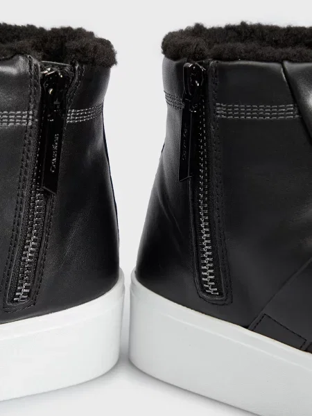 Кожаные ботинки Calvin Klein черные