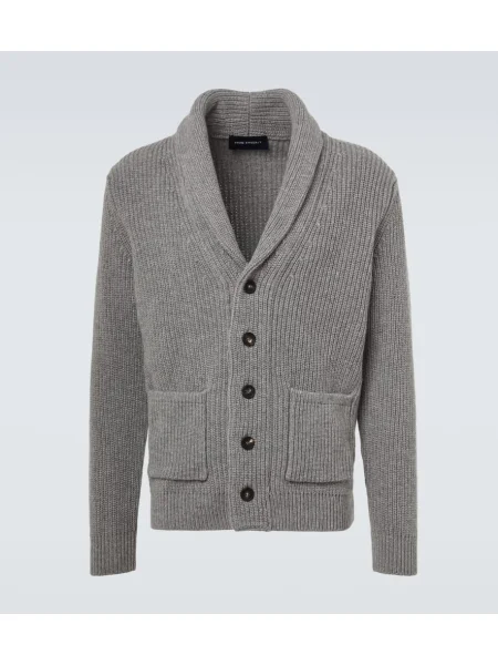 Вълнена жилетка Thom Sweeney сиво