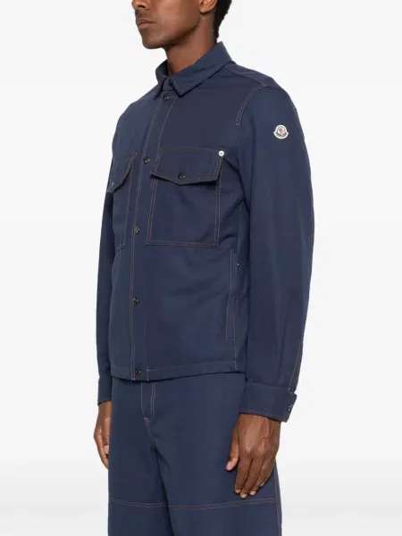 Jachetă-cămașă Moncler albastru