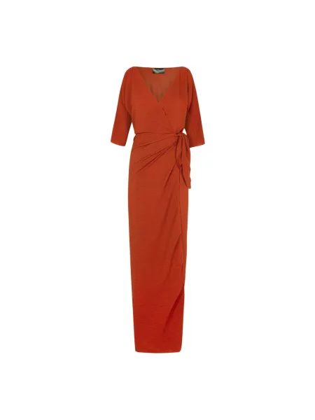 Jedwabna sukienka Cortana czerwona