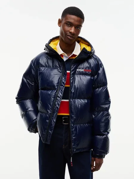Tommy Jeans Zimná bunda Alaska námornícka modrá