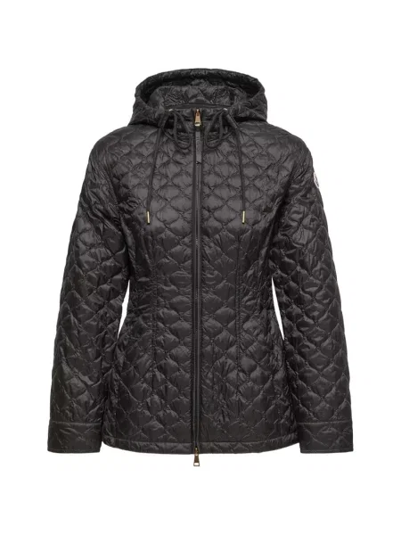 Geacă Moncler cu glugă negru