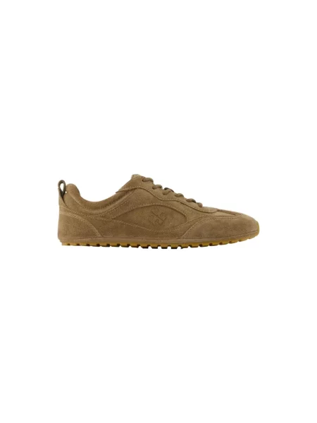 Sneakersy Tory Burch zamszowe casual brązowe