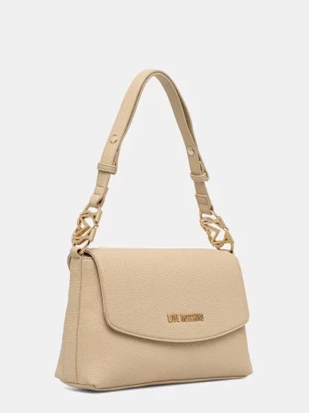 Кожаная сумка через плечо Love Moschino