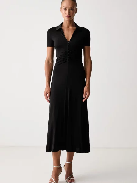 Marella rochie cu vâscoză MLSTABARIN negru