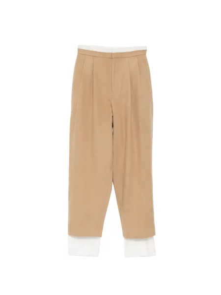 Pantaloni Y's de lână maro