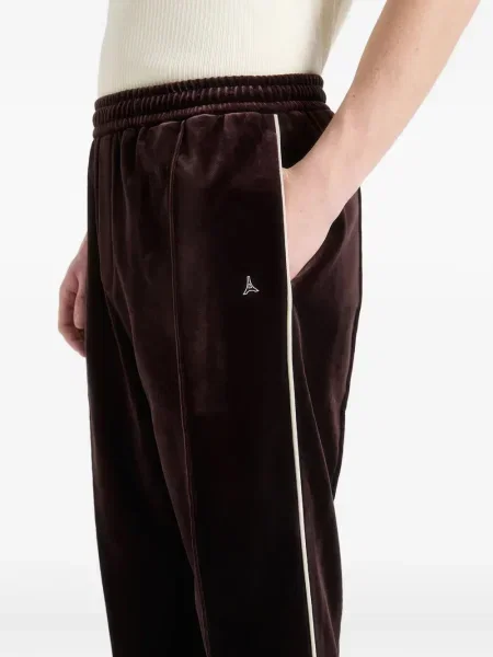Pantaloni Manière De Voir din velur alergare maro