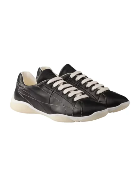 Sneakersy Prada skórzane czarne