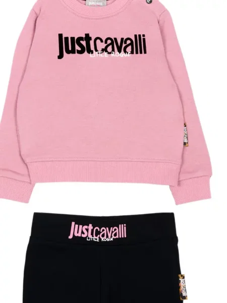 Komplet dresowy dziecięcy Just Cavalli różowy