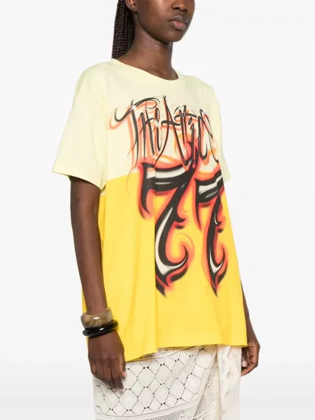 Tricou The Attico cu imagine galben