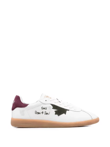Bőr sneaker Dsquared2 fehér