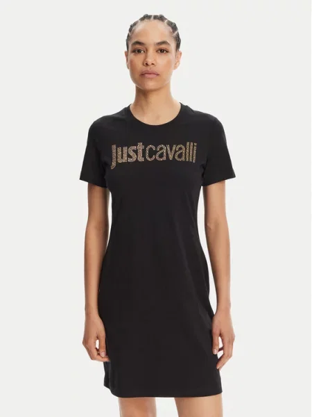 Φόρεμα καθημερινό Just Cavalli μαύρο