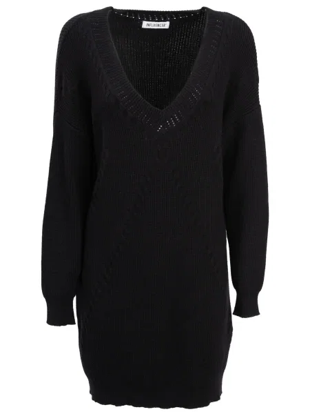 Influencer Rochie tricotat negru