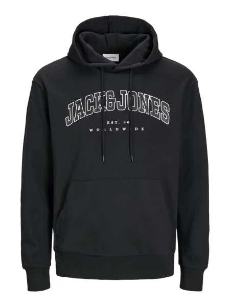 Jack&Jones Majica dugih rukava Relaxed Fit crna