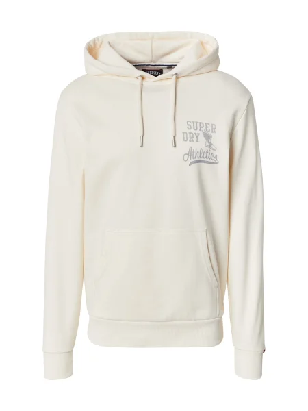 Superdry & Co Mikina Essentials světle šedá / vlny bílé