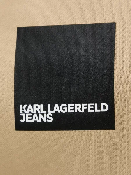 Свитер Karl Lagerfeld Jeans с принтом бежевый