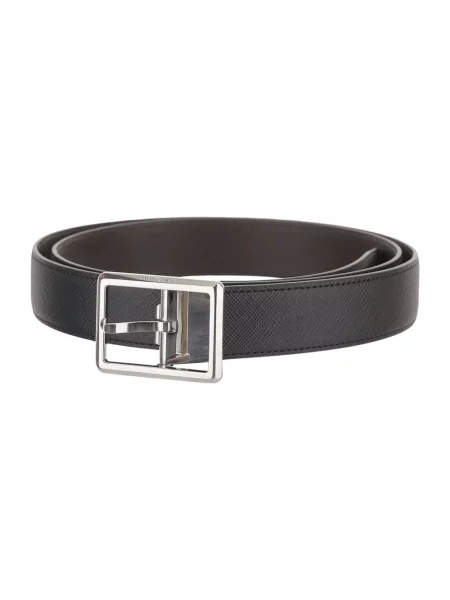 Pasek Montblanc skórzany dwustronny czarny