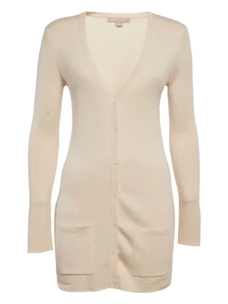 Cardigan Michael Kors din cașmir alb