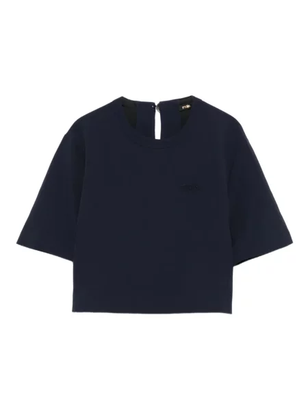 Tricou Maje cu broderie albastru