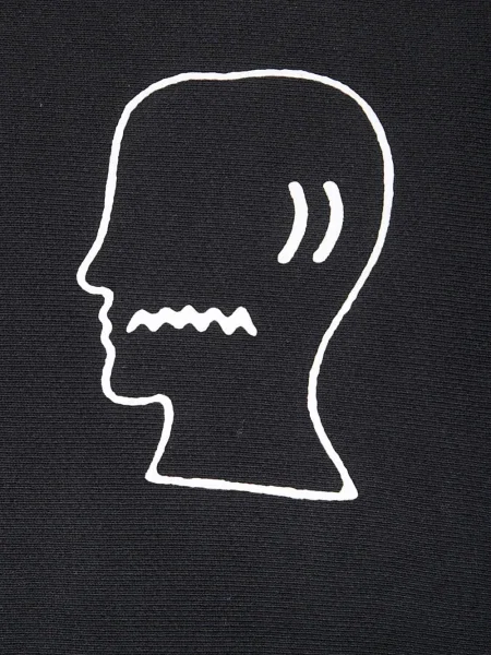 Hanorac cu glugă Brain Dead cu imagine negru