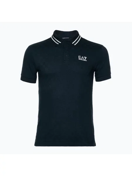 Koszulka Emporio Armani Golf Pro Polo Check armani blue niebieski