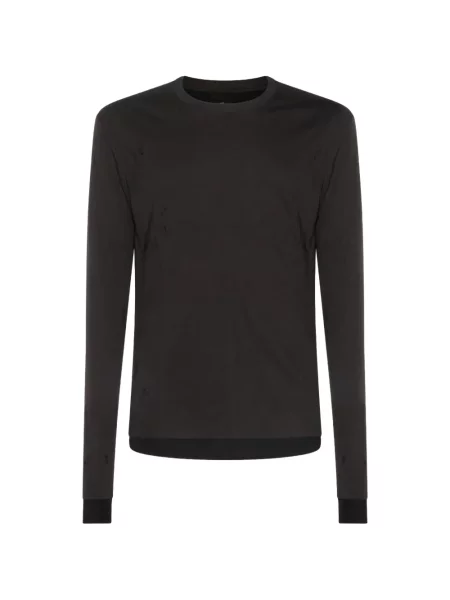 Lung tricou Thom Krom zdrențuiți maro